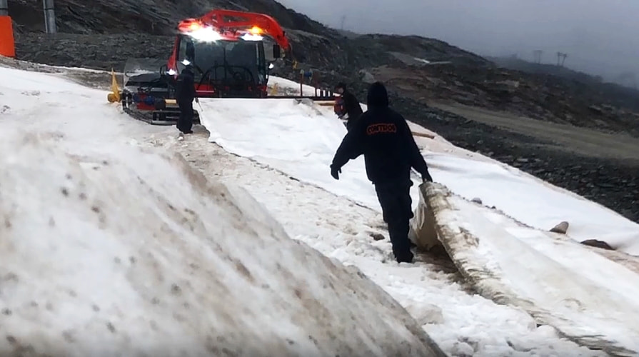 Schutz von Schnee und Gletschern vor dem Schmelzen